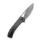 CIVIVI Riffle Flipper Knife Carbon Fiber & G10 Handle (3.46" Damascus Blade) C2024DS-1