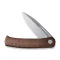 CIVIVI Cetos Flipper Knife Micarta With Stainless Steel Handle (3.48" 14C28N Blade) C21025B-1