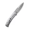 CIVIVI Cetos Flipper Knife Micarta With Stainless Steel Handle (3.48" 14C28N Blade) C21025B-1