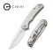 CIVIVI NOx Flipper Knife Stainless Steel Handle (2.97" Nitro-V Blade) C2110A