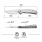 CIVIVI NOx Flipper Knife Stainless Steel Handle (2.97" Nitro-V Blade) C2110A