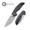 CIVIVI Anthropos Flipper Knife G10 & Carbon Fiber Handle (3.25" Damascus Blade) C903DS
