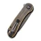 CIVIVI Elementum Flipper Knife Brass Handle (2.96" D2 Blade) C907T-A