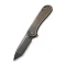 CIVIVI Elementum Flipper Knife Brass Handle (2.96" D2 Blade) C907T-A