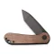 CIVIVI Elementum Flipper Knife Micarta Handle (2.96" D2 Blade) C907T-C