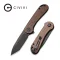 CIVIVI Elementum Flipper Knife Micarta Handle (2.96" D2 Blade) C907T-C