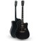 กีต้าร์โปร่งไฟฟ้า Mantic GT10DCE ( Solid Top ) Black