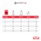 BARCO บันไดอลูมิเนียมรุ่นน้ำหนักเบา ขาใหญ่ ขึ้น2ทาง 6 ขั้น 123 ซม