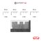 BARCO จมูกบันไดอลูมิเนียม มีขา ยาว 100 ซม.