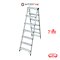 BARCO บันไดอลูมิเนียมรุ่นน้ำหนักเบา ขาใหญ่ ขึ้น2ทาง 7 ขั้น 145 ซม