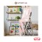 BARCO บันไดอลูมิเนียมมีราวจับ 4 ขั้น สีแชมเปญ 0.97 เมตร รับได้ 150 กิโลกรัม