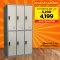 ตู้ล็อคเกอร์ 6 ช่อง มีกุญแจล็อค LECCA รุ่น 5LK-006