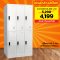ตู้ล็อคเกอร์ 6 ช่อง มีกุญแจล็อค LECCA รุ่น 5LK-006