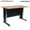 โต๊ะทำงานโล่ง ขาเหล็ก STABLE รุ่น SL-120 สีบีช-ดำ