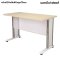 โต๊ะทำงานโล่ง ขาเหล็ก STABLE รุ่น SL-120 สีเมเปิ้ล-ขาว