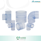 Clear PVC SCH.40 Pipe Fitting 1/2” - 12” | ท่อใส ท่อเคมี ฟิตติ้ง ครบชุด