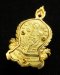 เหรียญฉลุเจริญพร หลวงพ่อโสธร พิมพ์เล็ก เนื้อทองระฆัง ลงยาสีแดง ฝังเพชรแท้ 3-5 เม็ด หมายเลข 491 (ขายแล้ว)