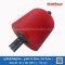 ลูกล้อหุ้มโพลียูรีเทน-ลูกล้อ PU สีแดง (PU Roller) ID.145 x OD.205 mm