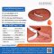 Firebrick Silicone Sponge Rubber - Self-Adhesive Tape 5x20 mm