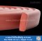 Firebrick Silicone sponge rubber D-Profile 38x15mm