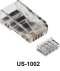 Link US-1002 CAT6 RJ45 MODULAR PLUG (ตัวผู้), for UTP (Unshield) บรรจุ 10 ตัว/Pkg.
