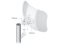 LiteBeam AC Gen2 (LBE-5AC-Gen2) - 450+ Mbps (5.0 GHz AC) Outdoor Wireless Access Point, 23 dBi Directional Antenna for Point-To-Point