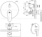 FFASB221-6T9500BT0 ก๊อกผสมอ่างอาบน้ำแบบฝังผนัง รุ่น CODIE