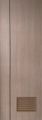 ประตูupvc ภายใน ผิวลายไม้ สีWalnut ร่อง1เส้นตรง+เกล็ด 2700฿