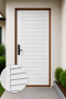 ประตูupvc_ภายนอก_สีขาว_บานเรียบ_เจาะเกล็ดเต็มบาน