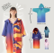 Water Pro Wildkids Poncho Unisex, Reversible Microfiber Robe.