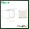 กล่องกันน้ำพลาสติก 4 x 4 (สีขาว) NANO-202W