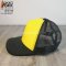 หมวกแก๊ปตาข่ายครึ่งใบ สีดำเหลือง