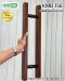 มือจับสเตนเลสสีลายไม้ KMB 156 สีไม้สักแดง (Red Teak)