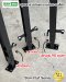 ชุดเสากันตกกระจก KMB FT003 สีดำ Powder coat