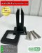 เสากระจก KMB 310-160 สีดำ Powder coat