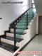 ชุดเสากันตกกระจก KMB 001 สีดำ Powder coat