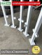 ชุดเสากันตกกระจก KMB 010 สีขาว Powder coat