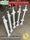 ชุดเสากันตกกระจก KMB 010 สีขาว Powder coat