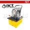 ACT-630 ปั๊มไฮโดรลิคใช้ไฟฟ้า 0.75KW STORAGE OIL CAPACITY 8 ลิตร แบบมือโยก มอเตอร์ทำงานต่อเนื่อง ใช้กับกระบอกไฮโดรลิค DOUBLE ACTING CYLINDER "ACT"