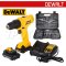 DCD700S2A-B1 สว่านไขควงไร้สาย 12V MAX ขนาด 10 มม. แรงบิดสูงสุด 24NM./1500 RPM พร้อมแบตเตอรี่ 15AH + แท่นชาร์จ + แถมชุดดอก 109 ชิ้น (ครบชุด) "DEWALT" ดีวอลท์