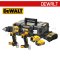 DCK2050P1E1T-B1 ชุดคอมโบสว่านกระแทกไร้สาย + ไขควงกระแทกไร้สาย 20V MAX. พร้อมแบตเตอรี่ POWERSTACK 1.7AH + แบตเตอรี่ 5.0AH+แท่นชาร์จเร็ว + กล่อง TSTAK "DEWALT" ดีวอลท์