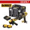 DCK2216P2T-B1 ชุดคอมโบสว่านกระแทกไร้สาย+เครื่องเจียรไร้สาย 20V MAX. พร้อมแบตเตอรี่ 5.0AH (2 ก้อน) + แท่นชาร์จเร็ว + กล่อง TSTAK DEEP "DEWALT" ดีวอลท์
