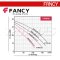 "FANCY" 100WQV100-13-7.5 ปั๊มแช่ดูดโคลน 4 นิ้ว กระแสไฟ 7.5 KW/ 10 แรง (380V) ส่งสูง 13 เมตร ใบพัดตัดเหล็ก 48HR