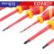 KEN-572-5935N ชุดไขควงช่าง 7 ตัวชุด VDE1000V ด้ามฉนวนกันไฟฟ้า KENENDY 7 PCS. INSULATED VDE SCREWDRIVER SET