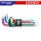 KEN-601-8446K ชุดประแจแอลสีรุ้งหัวบอลยาว 1.5-10 มม. KENNEDY 9 PCS. METRIC, BALLEND HEX KEY SET