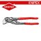 KNIPEX 8601180 คีมประแจขันน็อตในตัวเดียว / คีมคอเลื่อน 7 นิ้ว / 180 มม. เหล็กรมดำ ด้ามบางพลาสติกกันลื่น KNIPEX คะนิเพค คีมช่างมืออาชีพอันดับ 1 MADE IN GERMANY