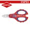KN950510 กรรไกรสำหรับช่างไฟฟ้า มีย้ำสลิปเข้าหลายสาย ขนาด 0.5-6 SQMM. ความยาว 160 มม. / 6 นิ้ว KNIPEX คะนิเพค คีมช่างมืออาชีพอันดับ 1 MADE IN GERMANY