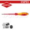 KNIPEX 982040 ไขควงปากแบน ขนาดหัว 4.0x100x202 มม. (หัวไขควง+ความยาวแกน+ความยาวทั้งตัว) VDE1000V ด้ามฉนวนกันไฟฟ้า KNIPEX คะนิเพค คีมช่างมืออาชีพอันดับ 1 MADE IN GERMANY