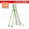 LG19710146 บันไดไฟเบอร์กลาส 10' พร้อมขาค้ำ Safety Cage 2.0 No.19710-146 LITTLE GIANT