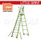 LG19710146 บันไดไฟเบอร์กลาส 10' พร้อมขาค้ำ Safety Cage 2.0 No.19710-146 LITTLE GIANT